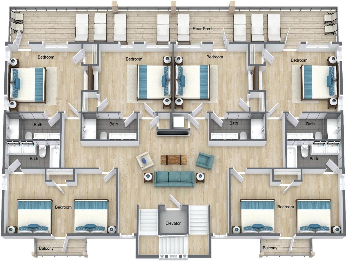The Pearl Gulf Front W-Prvt Heated Pool, 12 Bdrm -12,5Bath Alvacationrentals Gulf Shores Exteriör bild